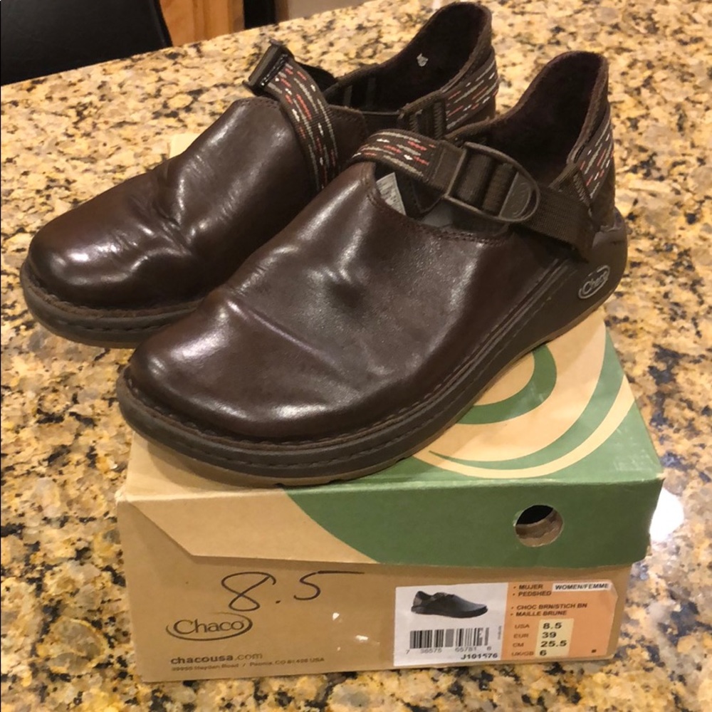 Women's Chaco Mujer Pedshed Chocolate Brown shoes
